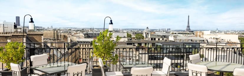 Rooftop Sequoia Kimpton St Honoré vue Tour Eiffel
