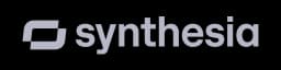 Synthesia logo in grey.
